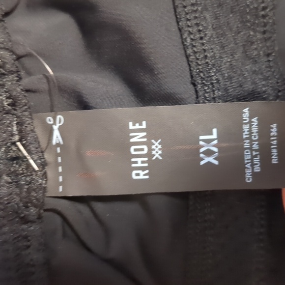 NEW - Men's RHONE 7" BLACK Training Athletic Shorts - XXL - Picture 5 of 8